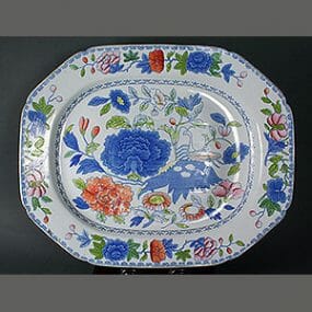 Mason's Ironstone China Meat Platter - Indian Grasshopper Pattern
