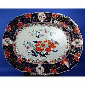 Mason's Ironstone China Meat Platter - Peony & Prunus Branch Pattern