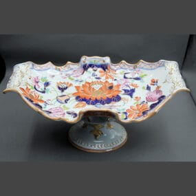Mason's Ironstone China comport Water Lily Pattern