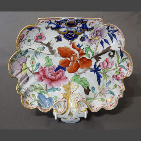 Masons Dessert dish Prunus branch